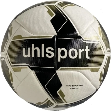 Футбольний м'яч Uhlsport ELITE MATCH PRO ADDGLUE біло-чорно-золотий Розмір 5 1001750 01 2000