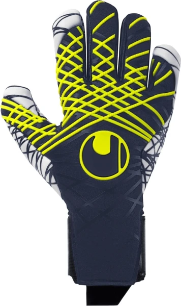 Воротарські рукавиці Uhlsport PREDICTION ULTRAGRIP темно-синьо-жовто-білі 1011326 01