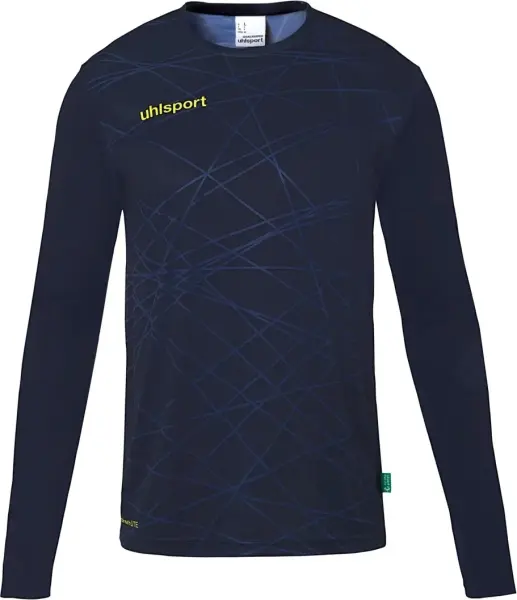 Вратарская кофта Uhlsport PREDICTION GOALKEEPER SHIRT темно-сине-лимонная 1005305 41