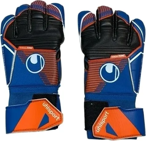 Воротарські рукавиці Uhlsport POWERLINE SOFT PRO синьо-оранжево-білі 1011311 01 1060