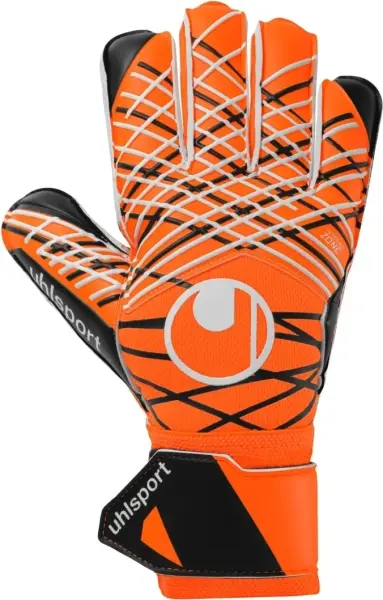 Воротарські рукавиці Uhlsport SOFT RESIST+ оранжево-чорно-білі 1011344 01
