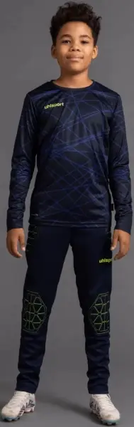 Комплект вратарской формы детский Uhlsport PREDICTION GOALKEEPER BUNDLE темно-сине-лимонный 1005293 41