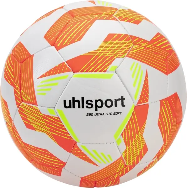 Футбольний м'яч полегшений Uhlsport ULTRA LITE SOFT 290 біло-оранжево-жовтий Розмір 4 1001773 01