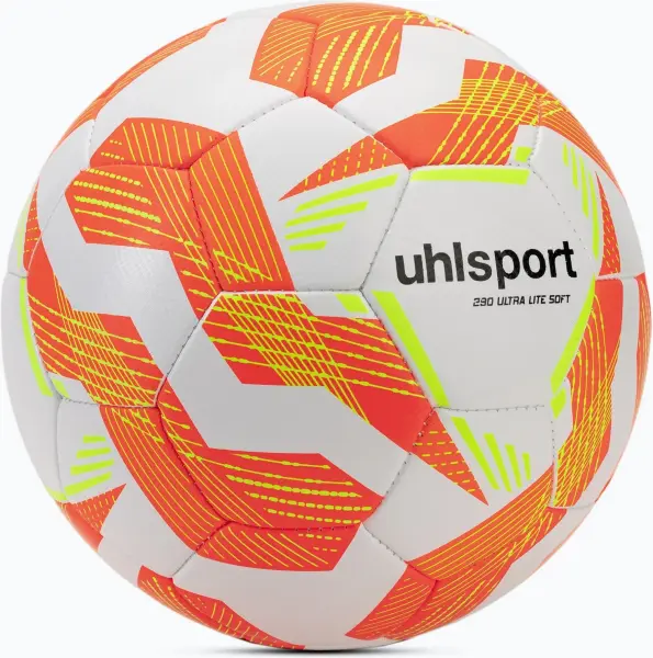 Футбольний м'яч полегшений Uhlsport ULTRA LITE SOFT 290 біло-оранжево-жовтий Розмір 4 1001773 01