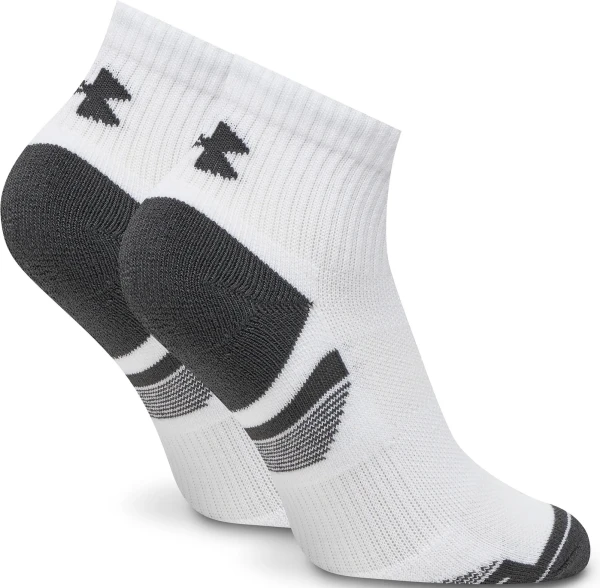 Носки Under Armour PERFORMANCE TECH 3PK QTR белые (3 пары) 1379510-100