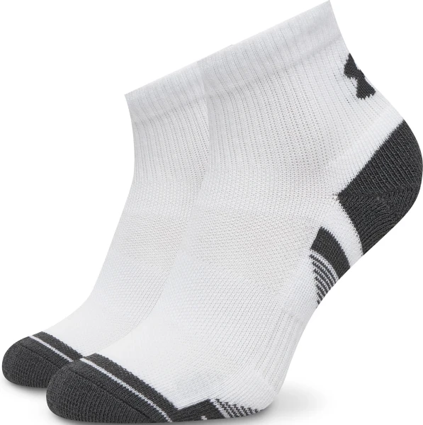 Носки Under Armour PERFORMANCE TECH 3PK QTR белые (3 пары) 1379510-100