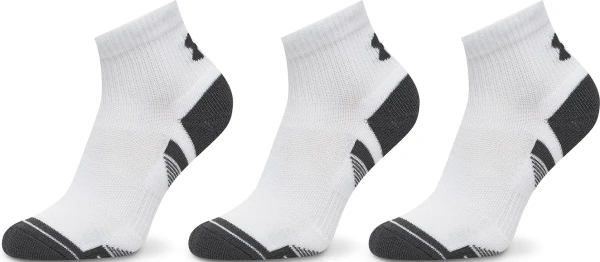 Носки Under Armour PERFORMANCE TECH 3PK QTR белые (3 пары) 1379510-100