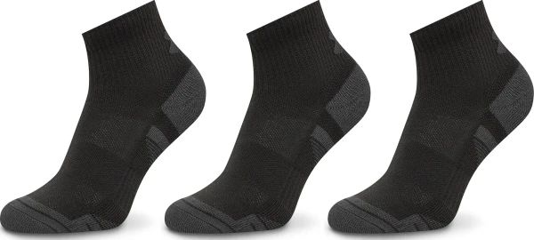 Носки Under Armour PERFORMANCE TECH 3PK QTR черные (3 пары) 1379510-001