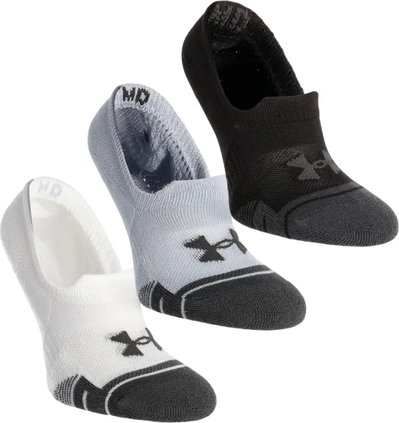 Носки Under Armour PERFORMANCE TECH 3PK ULT бело-серо-черные (3 пары) 1379502-011