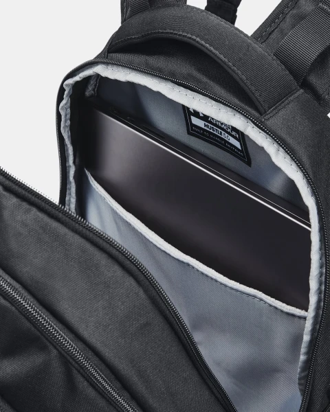 Рюкзак Under Armour HUSTLE 5.0 BACKPACK чорно-сірий 1361176-004