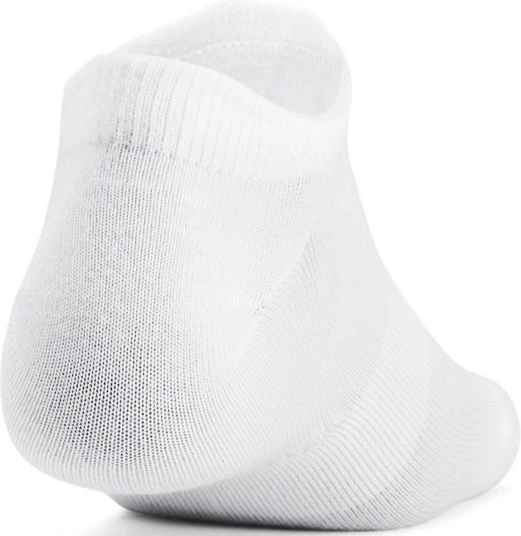 Носки Under Armour ESSENTIAL NO SHOW 3PK белые (3 пары) 1361459-100