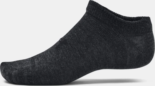 Носки Under Armour ESSENTIAL NO SHOW 3PK черные (3 пары) 1382623-001