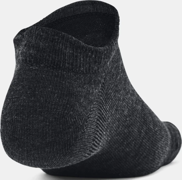 Носки Under Armour ESSENTIAL NO SHOW 3PK черные (3 пары) 1382623-001