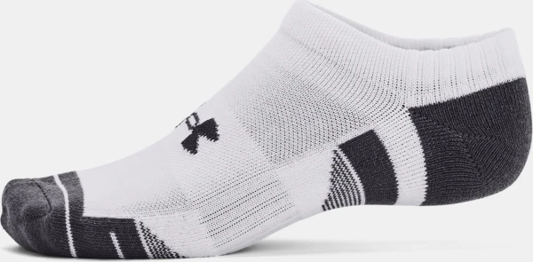 Носки Under Armour PERFORMANCE COTTON 3PK NO SHOW белые (3 пары) 1379526-100