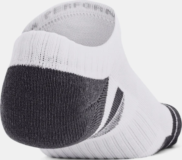 Носки Under Armour PERFORMANCE COTTON 3PK NO SHOW белые (3 пары) 1379526-100