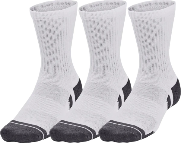 Шкарпетки Under Armour PERFORMANCE COTTON 3P MID біло-темно-сірі (3 пари) 1379530-100