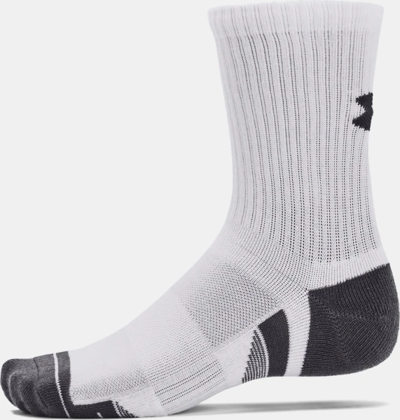 Шкарпетки Under Armour PERFORMANCE COTTON 3P MID біло-темно-сірі (3 пари) 1379530-100