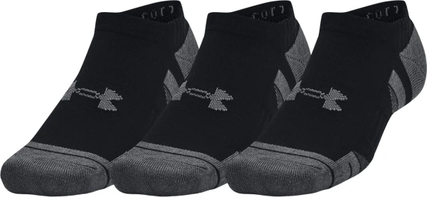 Носки Under Armour PERFORMANCE COTTON 3PK NS черно-темно-серые (3 пары) 1379526-001