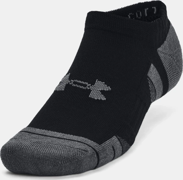 Носки Under Armour PERFORMANCE COTTON 3PK NS черно-темно-серые (3 пары) 1379526-001