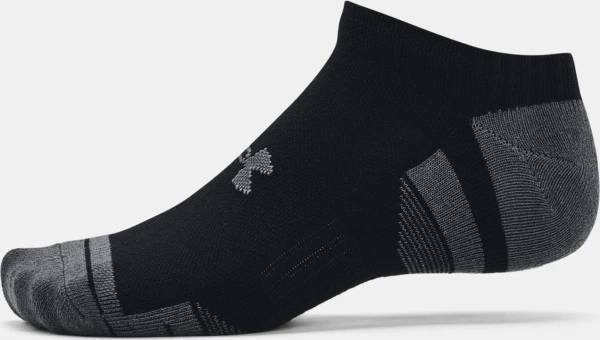 Носки Under Armour PERFORMANCE COTTON 3PK NS черно-темно-серые (3 пары) 1379526-001