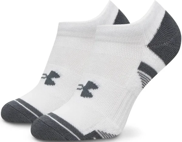 Носки Under Armour PERFORMANCE TECH 3PK NS бело-темно-серые (3 пары) 1379503-100