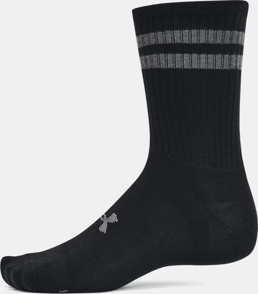 Носки Under Armour ESSENTIAL 6PK CREW черные (6 пар) 1387058-001