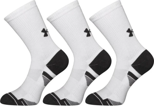 Шкарпетки Under Armour PERFORMANCE TECH 3PK CREW білі (3 пари) 1379512-100