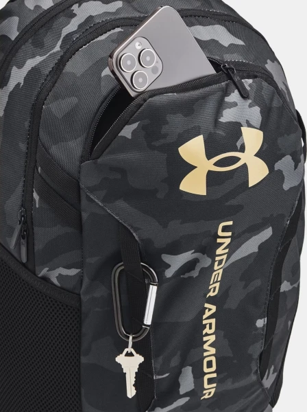 Рюкзак Under Armour HUSTLE 6.0 BACKPACK чорно-сірий камуфляж 1384672-001