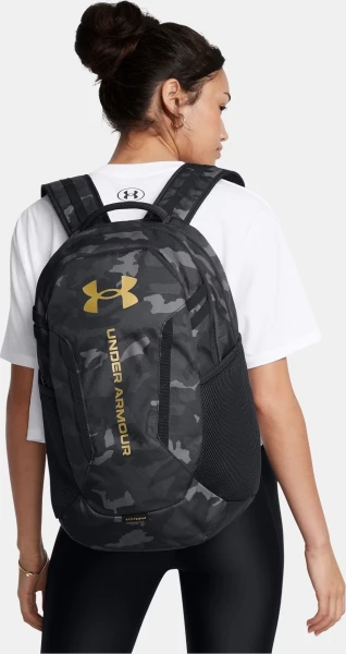 Рюкзак Under Armour HUSTLE 6.0 BACKPACK чорно-сірий камуфляж 1384672-001