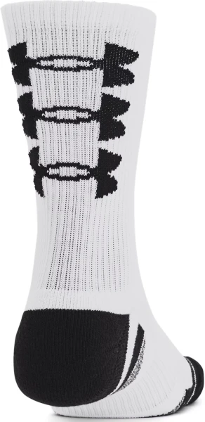 Носки Under Armour PERFORMANCE TECH 3PK CREW SOCKS белые (3 пары) 1379515-101