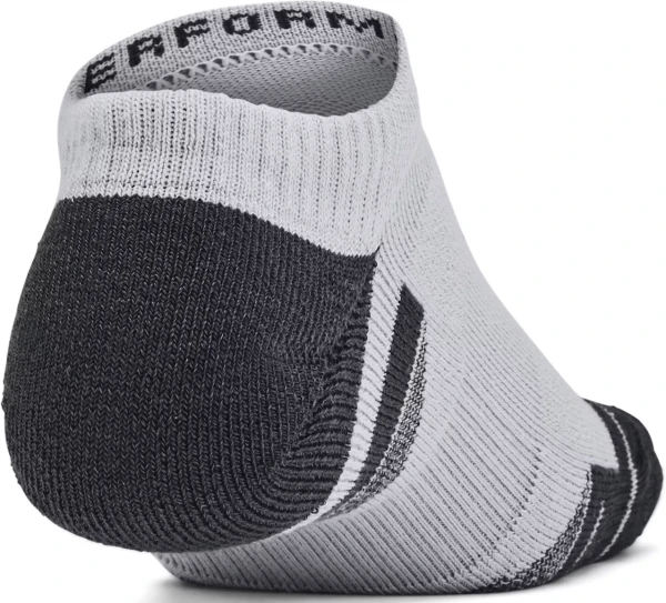 Шкарпетки Under Armour PERFORMANCE TECH 6PK NO SHOW SOCKS білі, сірі, чорні (6 пар) 1386243-011