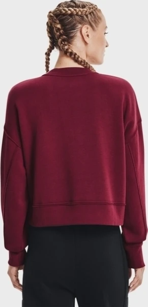Свитшот женский Under Armour PROJECT ROCK FLEECE бордовый 1370546-626