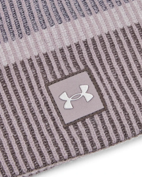 Шапка Under Armour LAUNCH REFLECTIVE BEANIE коричнево-бежева 1386648-015