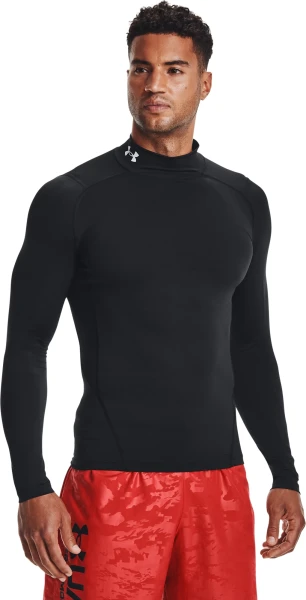 Лонгслів компресійний Under Armour HEATGEAR MOCK LONG SLEEVE чорний 1369606-001