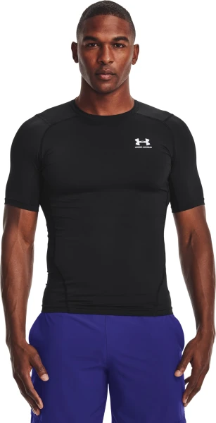 Футболка компрессионная Under Armour HEATGEAR SHORT SLEEVE черная 1361518-001