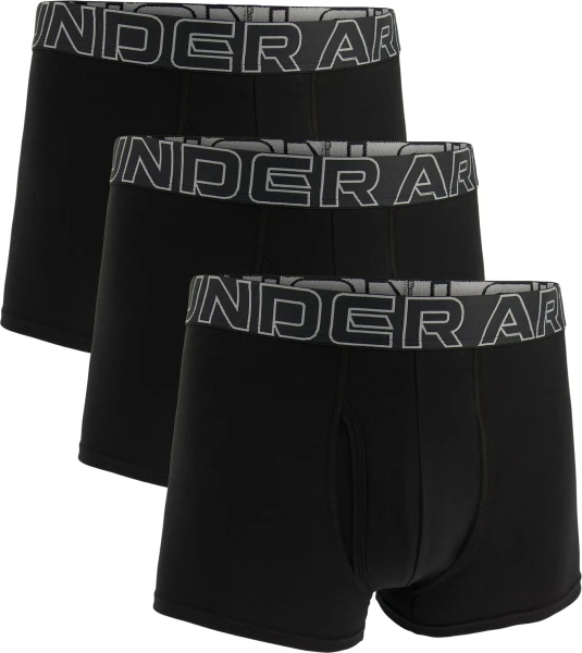 Трусы (боксерки) Under Armour PERFORMANCE COTTON 3IN 3-PACK BOXERJOCK черные (3 пары) 1383891-001