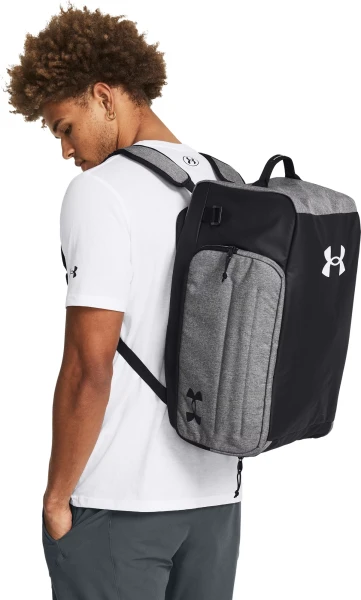 Сумка-рюкзак Under Armour CONTAIN DUO SMALL BACKPACK DUFFLE серо-черная 1381920-025