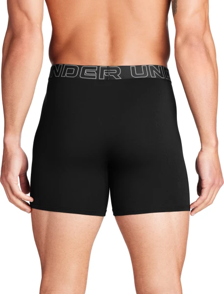 Трусы (боксерки) Under Armour PERFORMANCE COTTON 6IN 3-PACK BOXERJOCK черные (3 пары) 1383889-001