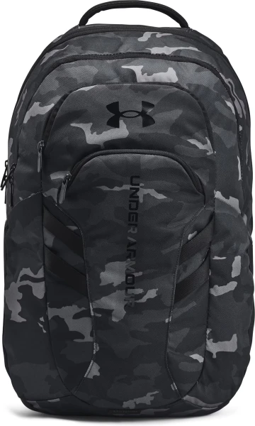 Рюкзак Under Armour HUSTLE 6.0 PRO BACKPACK чорно-сірий камуфляж 1384671-002