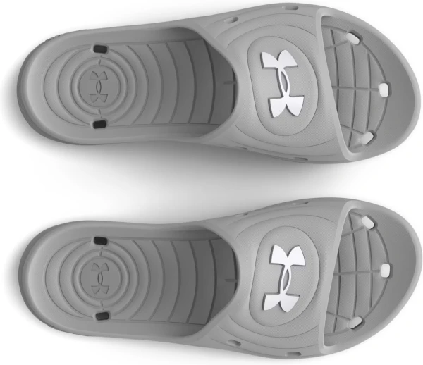 Шльопанці жіночі Under Armour LOCKER IV SLIDES сірі 3027013-100