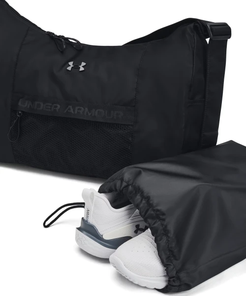 Сумка спортивна жіноча Under Armour STUDIO SLOUCHY DUFFLE 20L чорна 1384461-001