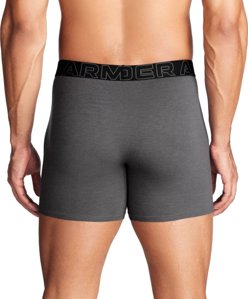 Труси (боксерки) Under Armour PERFORMANCE COTTON 6IN 3-PACK BOXERJOCK сірі, чорні, червоні (3 пари) 1383889-025
