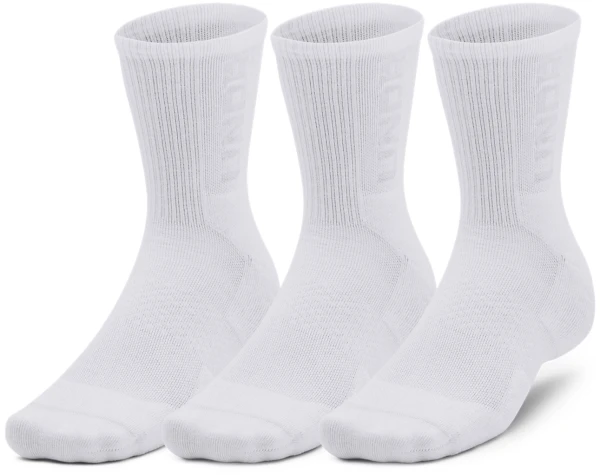 Шкарпетки Under Armour 3-MAKER 3-PACK MID-CREW білі (3 пари) 1373084-100