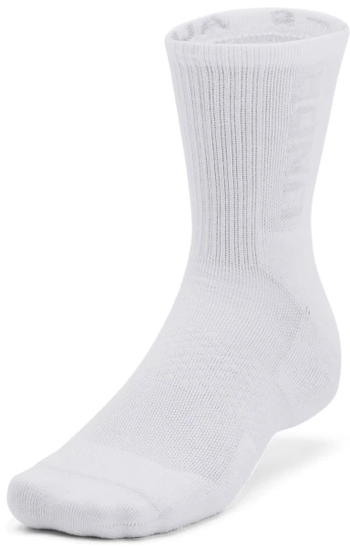 Шкарпетки Under Armour 3-MAKER 3-PACK MID-CREW білі (3 пари) 1373084-100