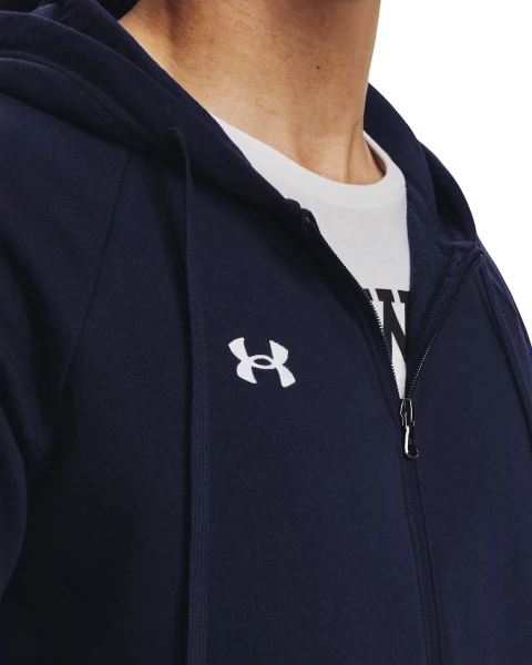 Толстовка Under Armour RIVAL FLEECE темно-синяя 1379767-410