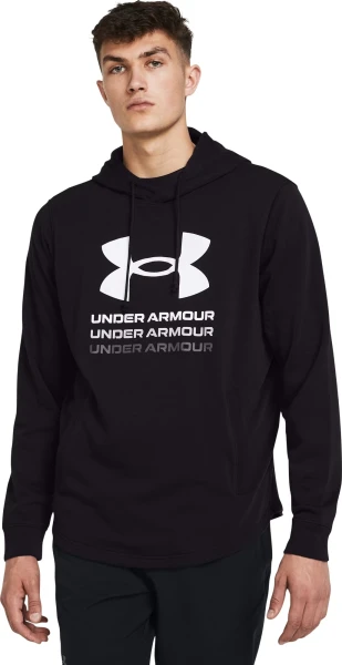 Худи Under Armour RIVAL TERRY GRAPHIC черное 1386047-001