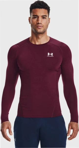 Лонгслив компрессионный Under Armour HEATGEAR LONG SLEEVE бордовый 1361524-609