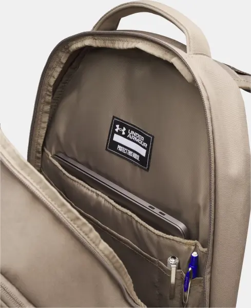 Рюкзак Under Armour HUSTLE 6.0 PRO BACKPACK бежевый 1384671-200