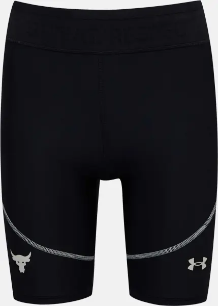 Велосипедки жіночі Under Armour PROJECT ROCK HEATGEAR чорно-сірі 1366005-001