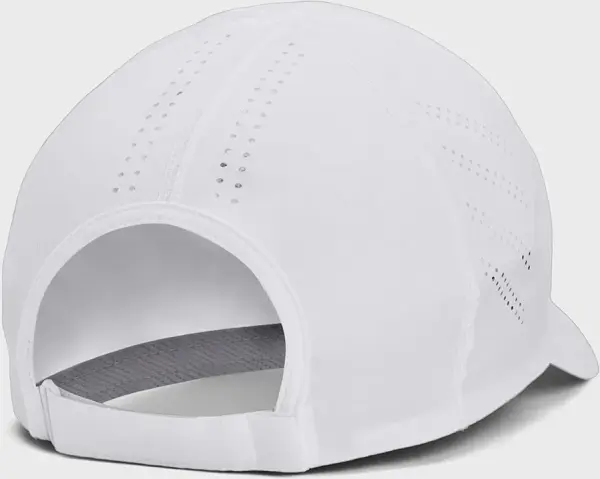 Кепка для бігу жіноча Under Armour ISO-CHILL LAUNCH ADJUSTABLE біла 1383478-100